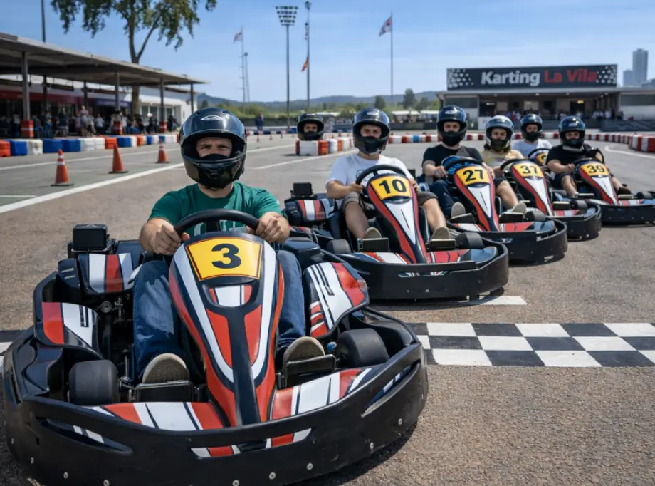 Carrera nocturna karting